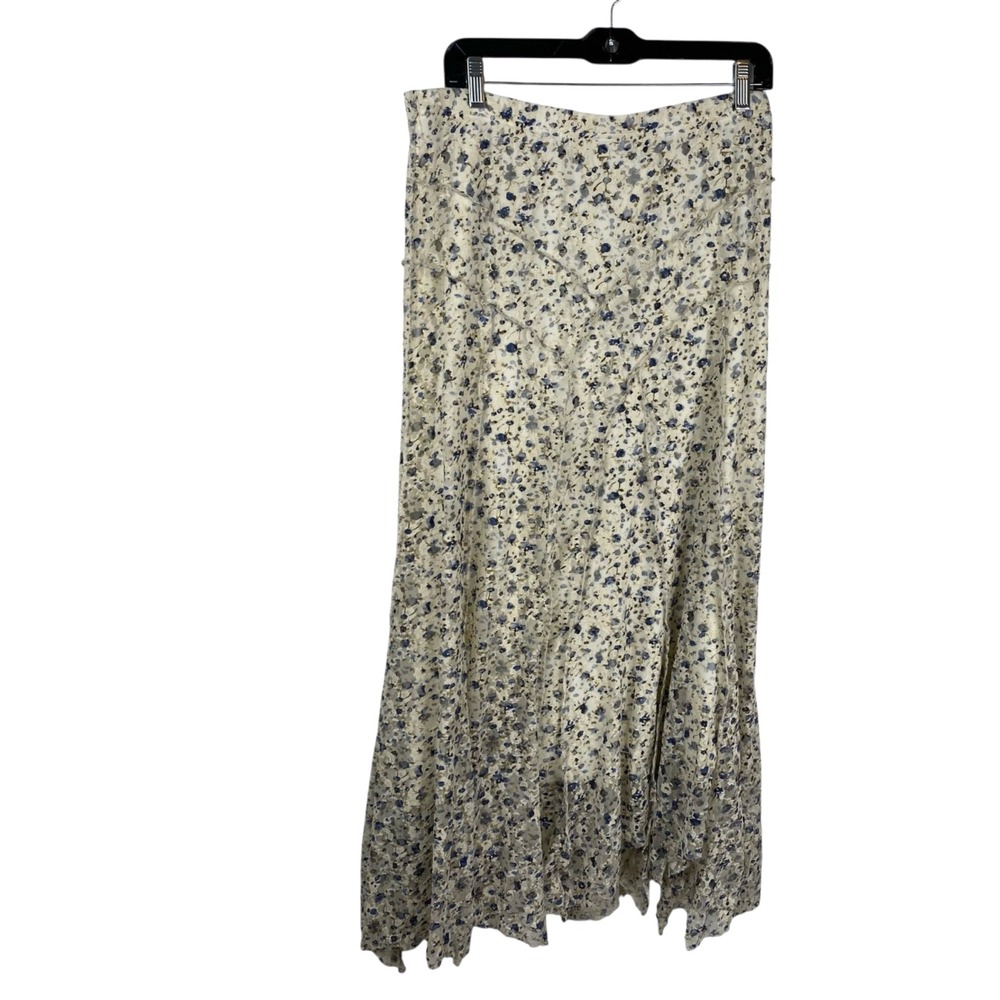 North Style Women's Y2K Fairy Cottage Core Asymmetrical Boho Floral Skirt Size L